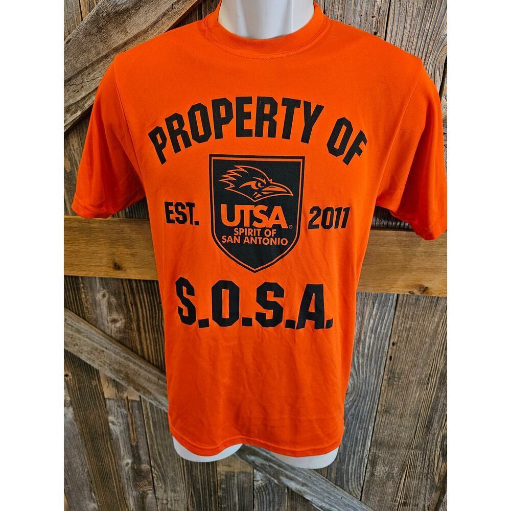 UTSA San antonio road runners size small SOSA spirit of high visibility orange ^